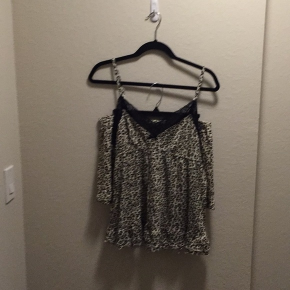 NWOT René Rofé leopard pajama set. - Picture 1 of 8